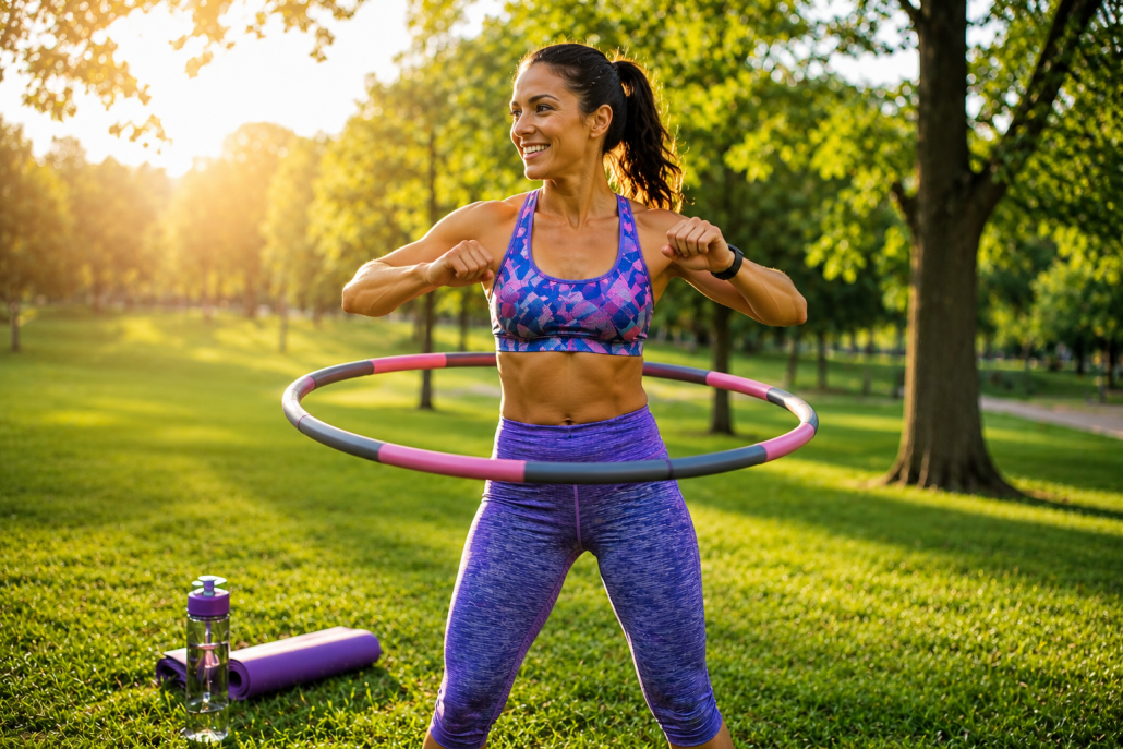 Weighted Hula Hoop Fitness Session