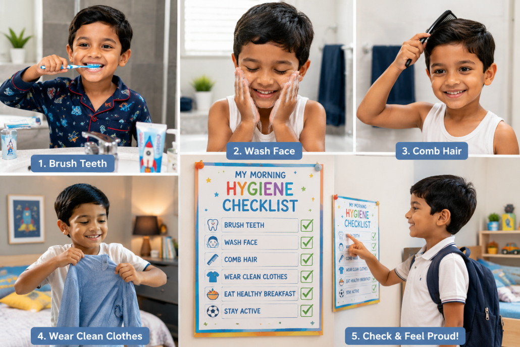 Daily Personal Hygiene Routine for Kids